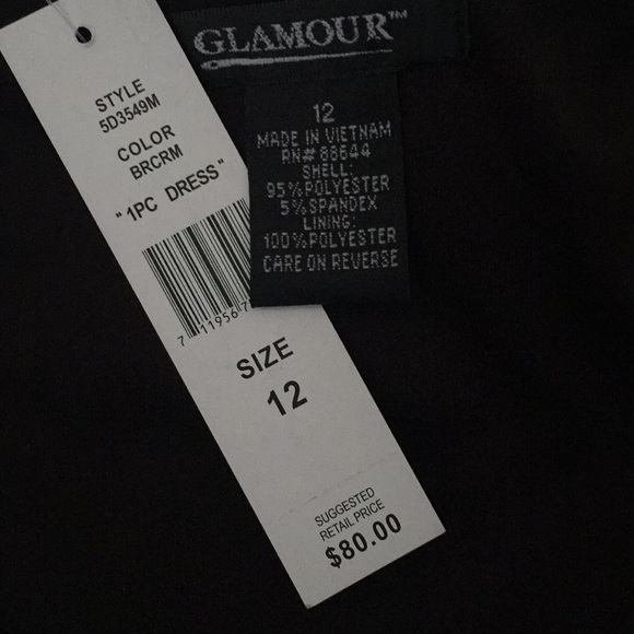 Brown and White floral and paisley print dress - Picture 4 of 5